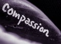 Compassion Stone in purple toned monochrome